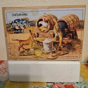 Lowell Davis "Get One For Me" Farmyard Animal Figurine Scene Table Decor